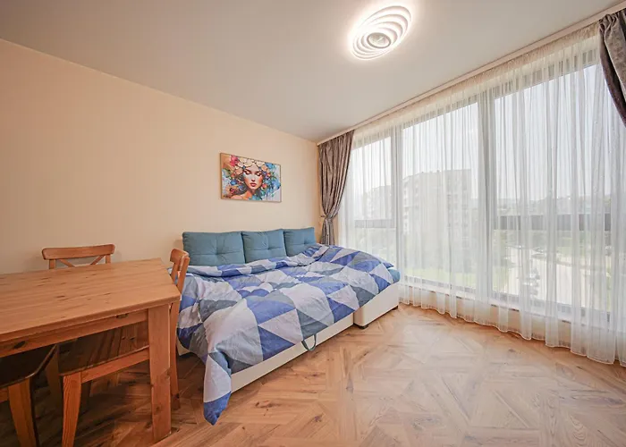 아파트 Brand New Vitosha View - Free Parking - Metro Access 소피아